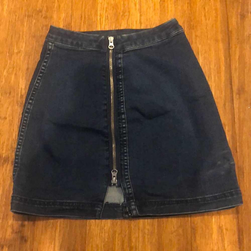 Free people denim skirt